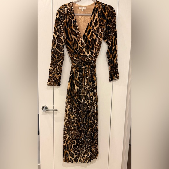Wayf Dresses & Skirts - Wayf Tan Wrap Dress